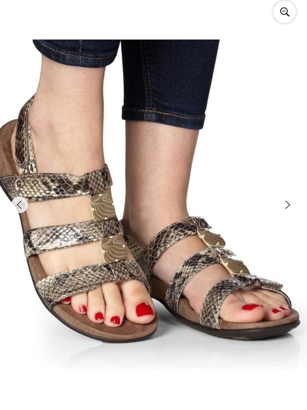 Vionic Amber Snakeskin Sandal 9